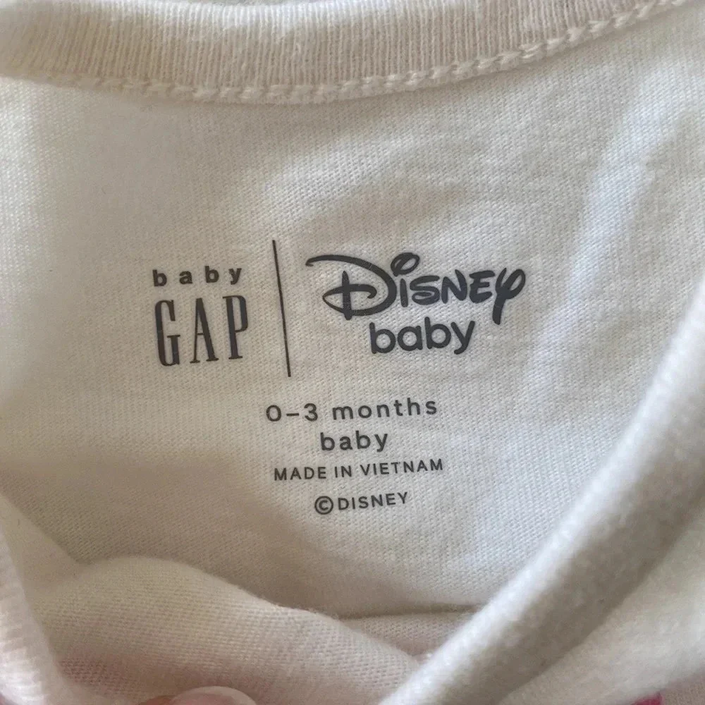 Baby gap white sweetheart Minnie Mouse Disney outfit set